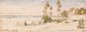 Wady Halfeh door Edward Lear